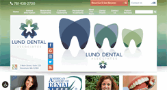 Desktop Screenshot of lunddental.com